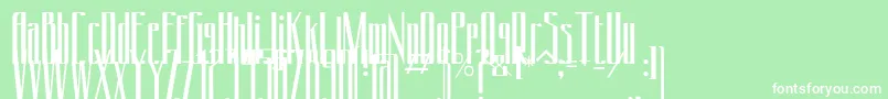 フォントConydecor – 緑の背景に白い文字