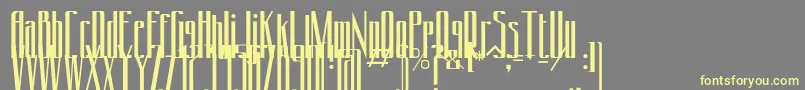 Conydecor-fontti – keltaiset fontit harmaalla taustalla