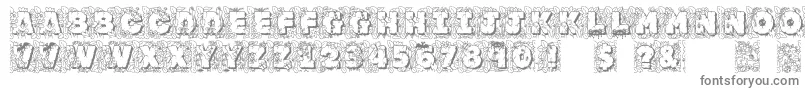 Jfjunglerock Font – Gray Fonts on White Background