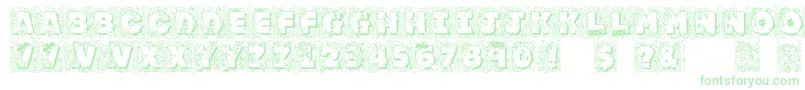 Jfjunglerock Font – Green Fonts on White Background