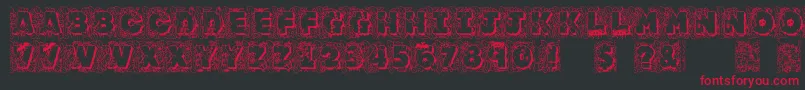 Jfjunglerock Font – Red Fonts on Black Background