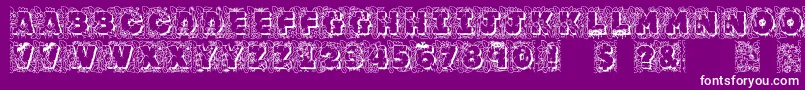 Jfjunglerock Font – White Fonts on Purple Background