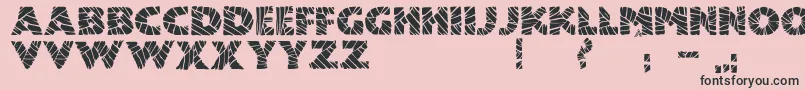 JmhMummyFill Font – Black Fonts on Pink Background