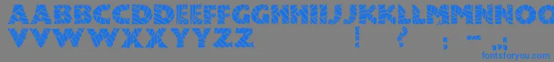 フォントJmhMummyFill – 灰色の背景に青い文字
