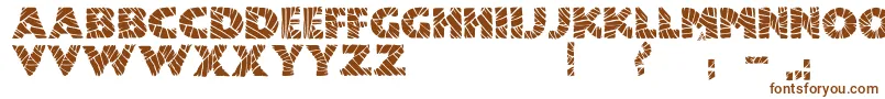 JmhMummyFill Font – Brown Fonts on White Background