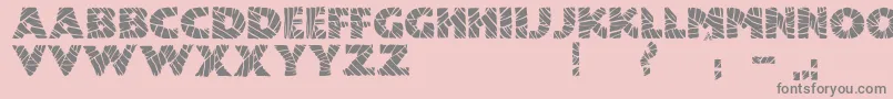 JmhMummyFill-Schriftart – Graue Schriften auf rosa Hintergrund