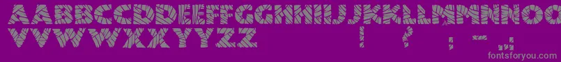 JmhMummyFill-fontti – harmaat kirjasimet violetilla taustalla