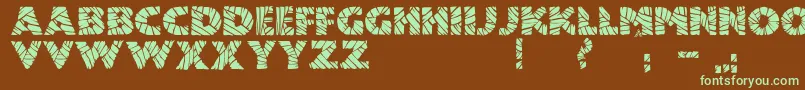 JmhMummyFill Font – Green Fonts on Brown Background