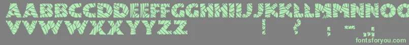 JmhMummyFill-Schriftart – Grüne Schriften auf grauem Hintergrund