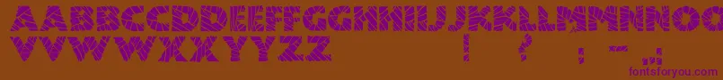 Шрифт JmhMummyFill – фиолетовые шрифты на коричневом фоне