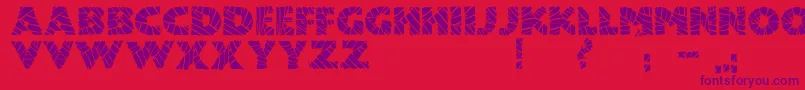 JmhMummyFill Font – Purple Fonts on Red Background