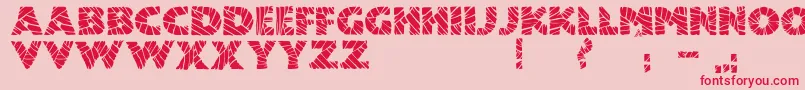 Шрифт JmhMummyFill – красные шрифты на розовом фоне