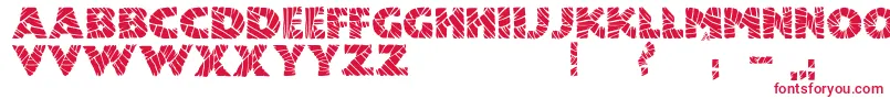 JmhMummyFill Font – Red Fonts on White Background