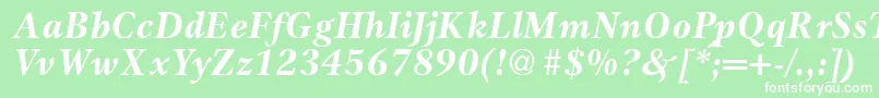 GameBolditalic Font – White Fonts on Green Background