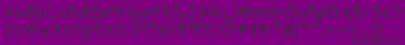 Zakirahscasual Font – Black Fonts on Purple Background