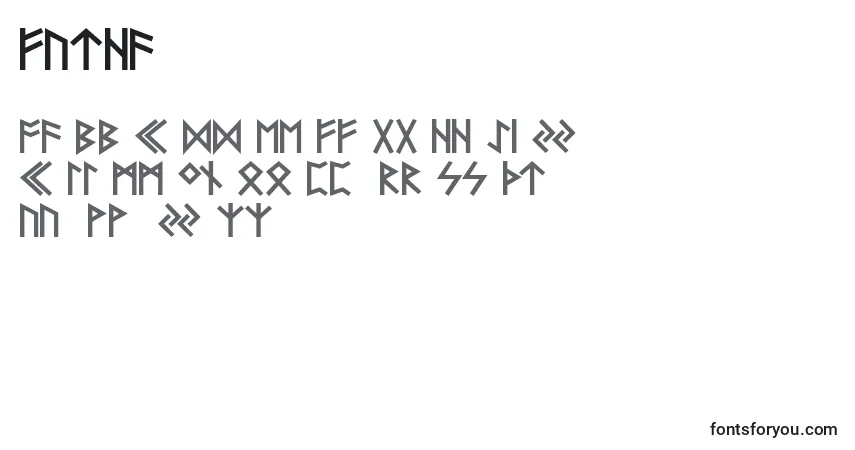 Schriftart Futha – Alphabet, Zahlen, spezielle Symbole