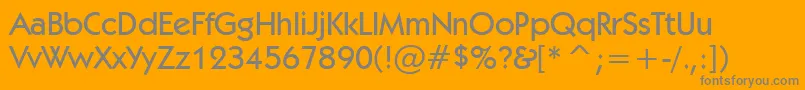 Kabelm Font – Gray Fonts on Orange Background
