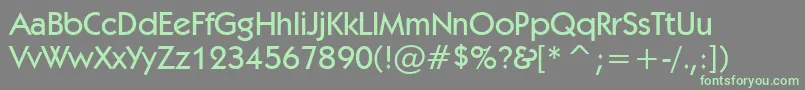 Kabelm Font – Green Fonts on Gray Background