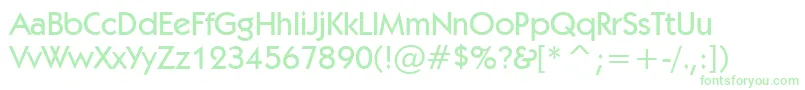 Kabelm Font – Green Fonts on White Background