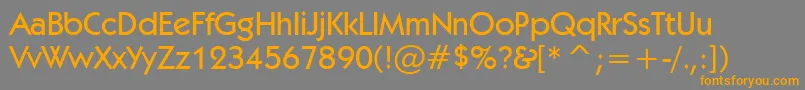 Kabelm Font – Orange Fonts on Gray Background