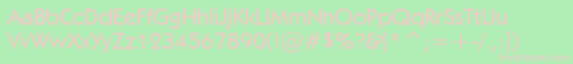 Kabelm Font – Pink Fonts on Green Background