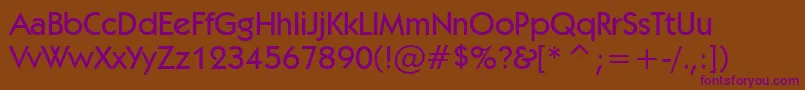 Kabelm Font – Purple Fonts on Brown Background