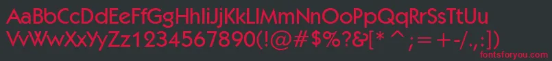 Kabelm Font – Red Fonts on Black Background