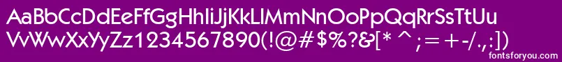 Kabelm Font – White Fonts on Purple Background