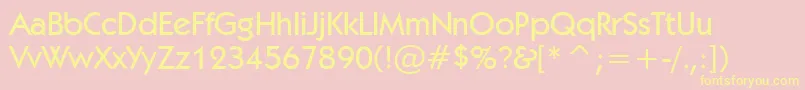 Kabelm Font – Yellow Fonts on Pink Background