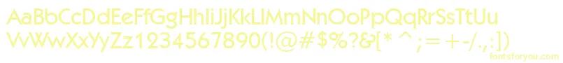 Kabelm Font – Yellow Fonts on White Background