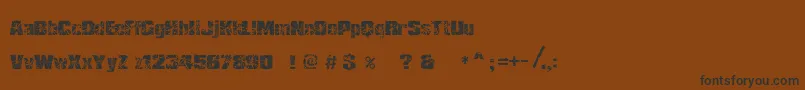 RhShmatter Font – Black Fonts on Brown Background