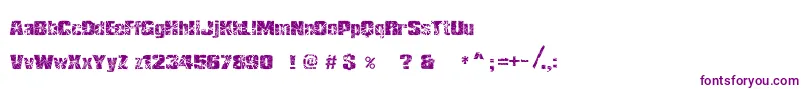 RhShmatter Font – Purple Fonts on White Background