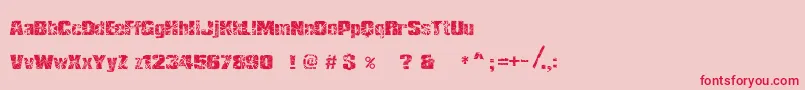 RhShmatter Font – Red Fonts on Pink Background