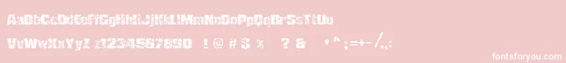 RhShmatter Font – White Fonts on Pink Background