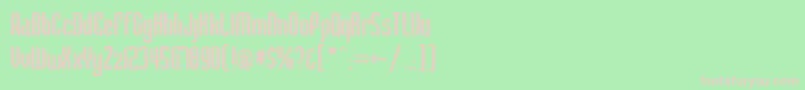 BaccusRegular-Schriftart – Rosa Schriften auf grünem Hintergrund
