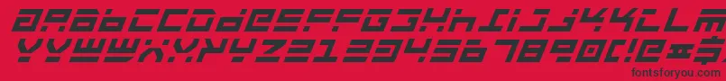 Rocktbi Font – Black Fonts on Red Background