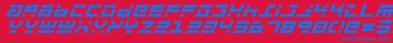 Rocktbi Font – Blue Fonts on Red Background