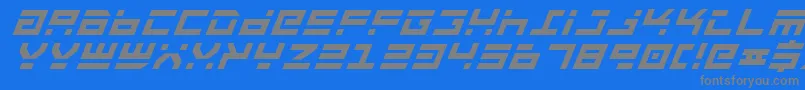 Rocktbi Font – Gray Fonts on Blue Background