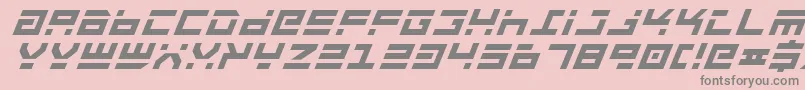 Czcionka Rocktbi – szare czcionki na różowym tle