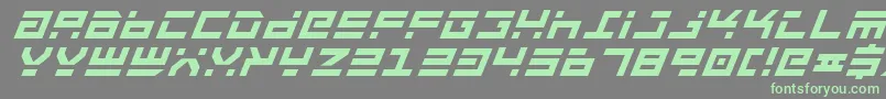 Rocktbiフォントについての詳細 フォントRocktbi – 灰色の背景に緑のフォント