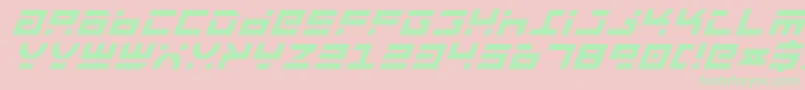 Rocktbi Font – Green Fonts on Pink Background