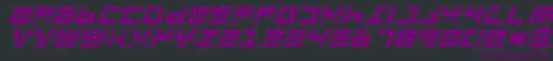 Rocktbi Font – Purple Fonts on Black Background
