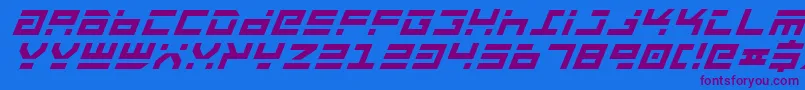 En savoir plus sur la police Rocktbi Police Rocktbi – polices violettes sur fond bleu