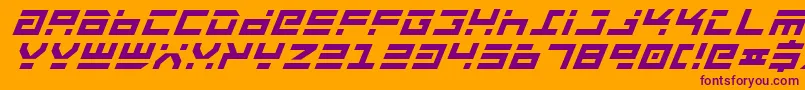 Rocktbi Font – Purple Fonts on Orange Background