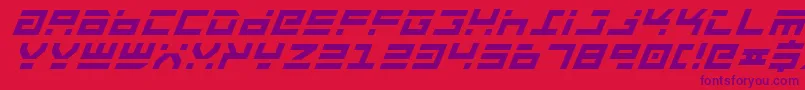 Rocktbi Font – Purple Fonts on Red Background