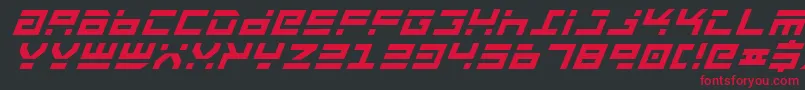 Rocktbi Font – Red Fonts on Black Background