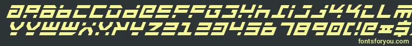 Rocktbi Font – Yellow Fonts on Black Background