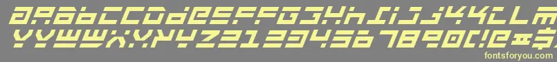 Rocktbi Font – Yellow Fonts on Gray Background