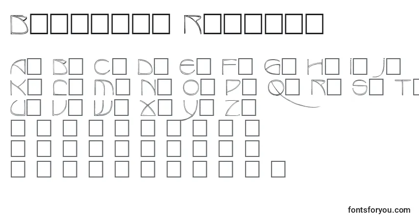 Шрифт Benjamin Regular – алфавит, цифры, специальные символы