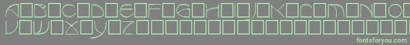 Benjamin Regular Font – Green Fonts on Gray Background